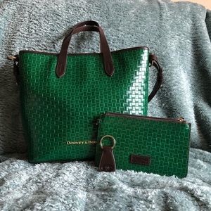 Dooney and Bourke Embossed Tote—Green